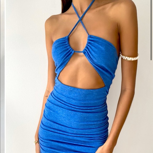 Tiger Mist Elodi Dress - Cobalt Blue - Picture 3 of 4